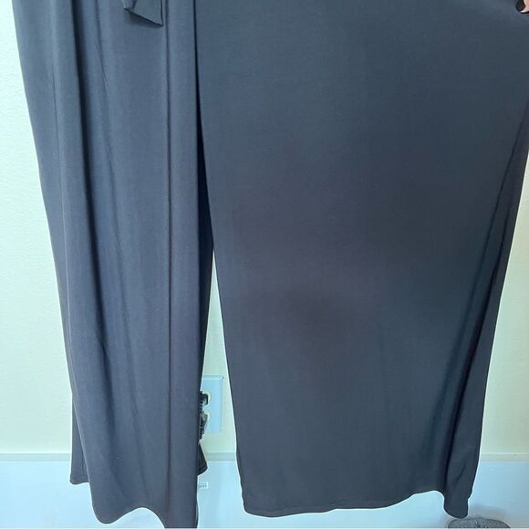 Lane Bryant Black Jumpsuit Sleeveless Wide Leg Belted Button Front Women 14/16 - Picture 5 of 15